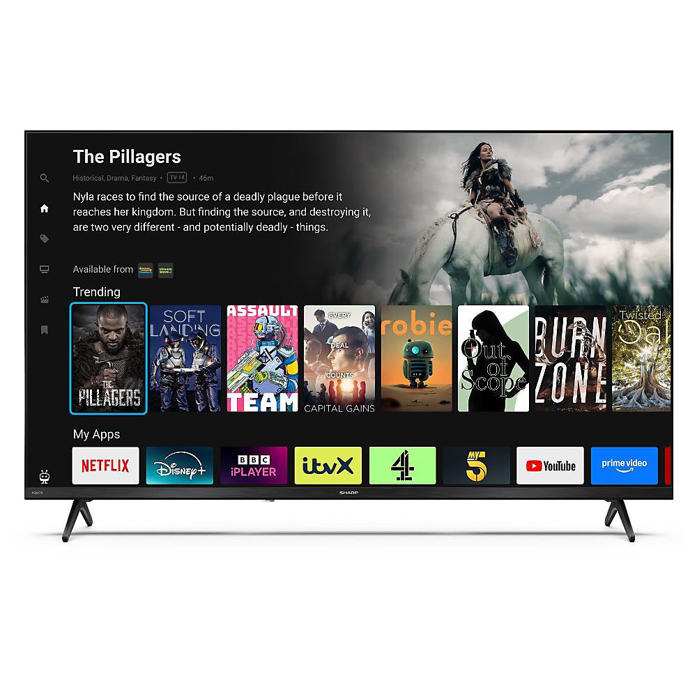 SHARP AQUOS 40HE2245K Frameless Full HD TiVo 40'' Smart LED TV - Black A